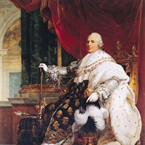 Louis XVIII (1755-1824) (oil on canvas)