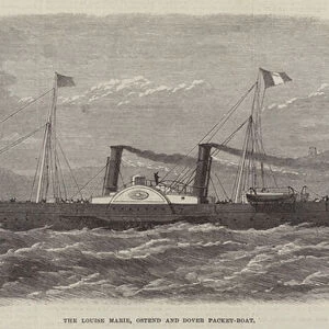 The Louise Marie, Ostend and Dover Packet-Boat (engraving)