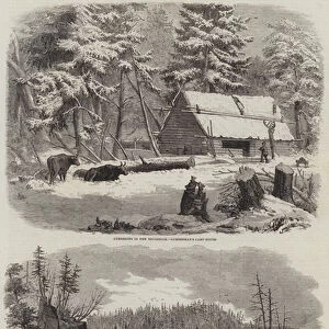 Lumbering in New Brunswick (engraving)