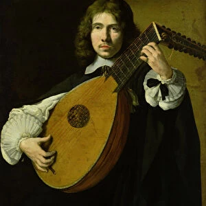 The Lute-Player (oil on canvas)