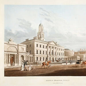 Lying-in Hospital, Dublin, 1795 (hand-coloured engraving)
