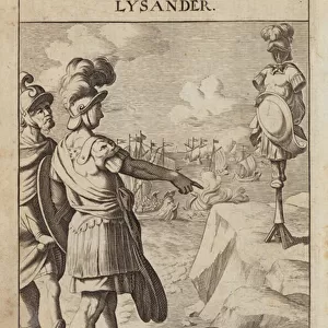 Lysander, Spartan admiral (engraving)