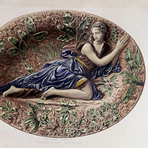 Madeleine au desert - Plat ceramique, in "The work of Bernard Palissy"