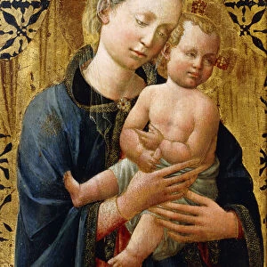 The Madonna and Child, (tempera on gold ground panel, in a later engaged frame)