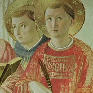 Madonna of the Shadow, detail of St. Thomas Aquinas and St