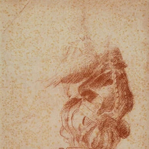 Male figure; drawing by Andrea del Sarto. Gabinetto dei Disegni e delle Stampe, Uffizi Gallery, Florence