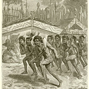 The Maori War-Dance (engraving)