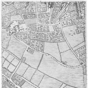 A Map of Bermondsey, London, 1746 (engraving)