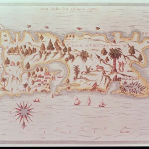 Map of the island of Puerto Rico, 1599