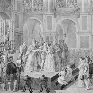 The Marriage of Henri III (1553-1610) and Marguerite of France (1553-1615) in 1572