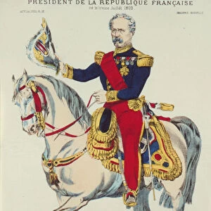 Marshal Edme Patrice Maurice de Macmahon (1808-93) (colour litho)