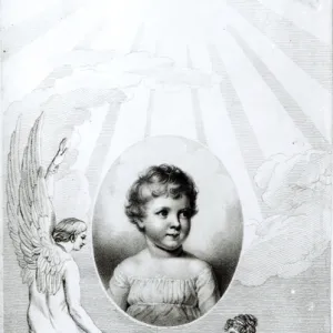 Mary Wollstonecraft Shelley (1797-1851) as a child, engraved by Robert Hartley Cromek