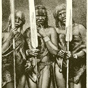 Masai Warriors (engraving)