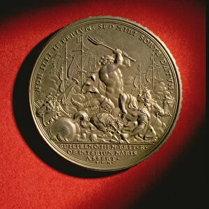 Medal commemorating the Battle of La Hogue in 1692 (metal) (see also 144617)