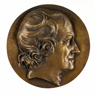 Medallion portrait of Jean Baptiste Biot (1774-1862), 1843 (bronze)
