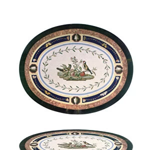 Micromosaic tabletop, Rome, late 18th century (mosaic, ormolu-mounted ebony & satinwood)