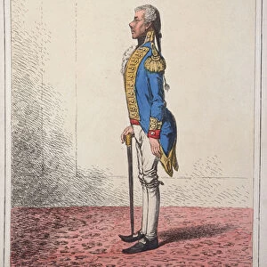 A Military Sketch of a Gilt Stick, or a Poker Emblazoned
