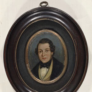Miniature: Portrait of Abram Constable (1783-1862), brother of the artist (oil on board)