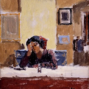The Mirror (oil on canvas)