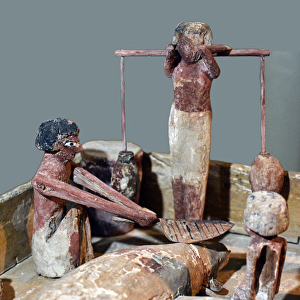 Model of a butchers shop, Egypt, c. 2000-1700 BC (wood)