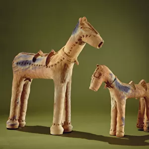 Model horses, c. 2000 BC (earthenware)