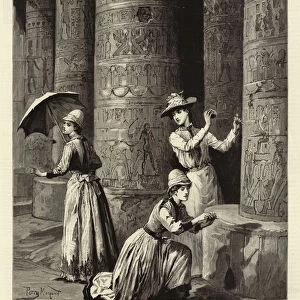 Modern Iconoclasts at Work on the Monuments of Ancient Egypt (engraving)