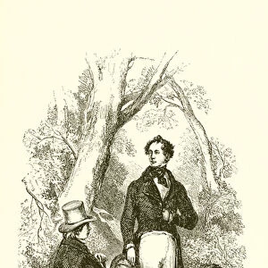 Moore and Scott in the Rhymers Glen (engraving)
