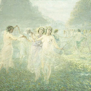 Morning Dance of the Sylphes; La Ronde Matinale des Sylphides, (oil on canvas)