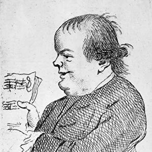 Mr C-m-l the jolly presenter of the Canongate Kirk in Edinburgh, c. 1781 (engraving)