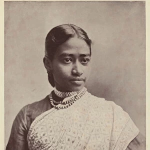 Mrs Theresa Joseph, East Indian (b / w photo)