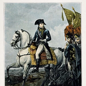Napoleon on the battlefield of Marengo - in "