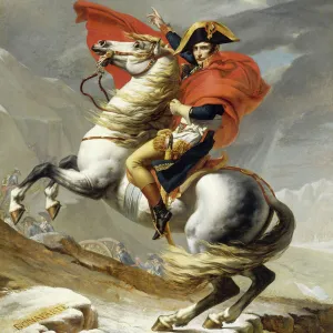 Napoleon Crossing the Grand Saint-Bernard Pass, 20 May 1800, 1802 (oil on canvas)