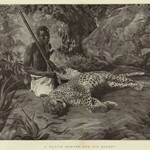 A Native Hunter and his Quarry (litho)