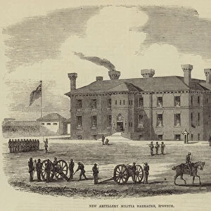 New Artillery Militia Barracks, Ipswich (engraving)