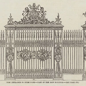 New Entrance to Hyde Park, Part of the Iron Railings (engraving)