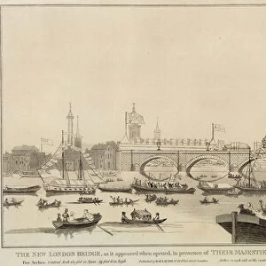 The New London Bridge, 1 August 1831 (engraving)