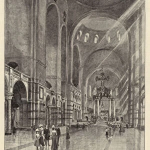 The new Roman Catholic Cathedral at Westminster (litho)