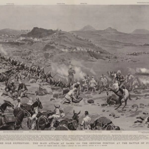 With the Nile Expedition, the Main Attack at Dawn on the Dervish Position at the Battle of Firket (engraving)