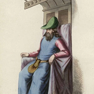 Noble Espagnol (coloured engraving)