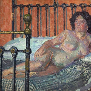 Nude on Bed, c. 1910 (oil on canvas)