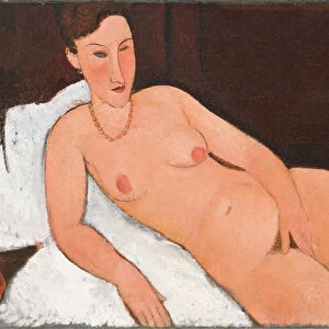 Nude with Coral Necklace, 1917 (oil on canvas)
