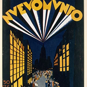Nuovo Mondo, poster advertising a Radio City style venue in Paris, c. 1928 (colour litho)