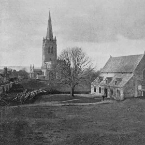 Oakham, Church and Remains of Castle (b / w photo)