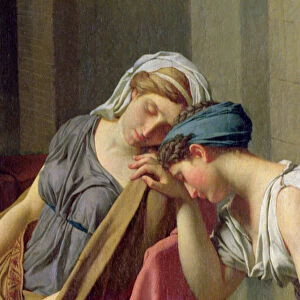 The Oath of Horatii, 1784 (oil on canvas) (detail of 2290)