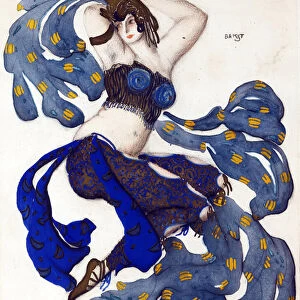 Odalisque. Costume design for the ballet Sheherazade by N