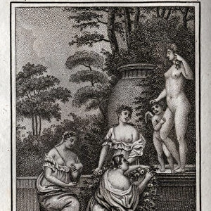 Offer to Venus. Little loves (angelots) gather to pay tribute to the goddess Aphrodite