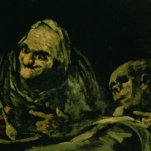 Two Old Men Eating, one of the Black Paintings, 1819-23 (oil on canvas)