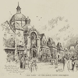 "Old Paris, "at the Earls Court Exhibition (engraving)