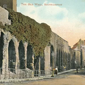 The Old Wall, Southampton (colour photo)