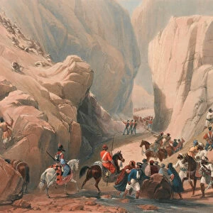 The Opening into the Narrow Pass above the Siri Bolan, 1839 (lithograph